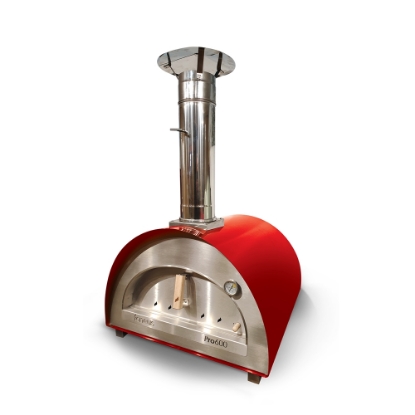 Imagine Cuptor pizza pe lemne, 60cm, Igneus Pro 600-Rosu