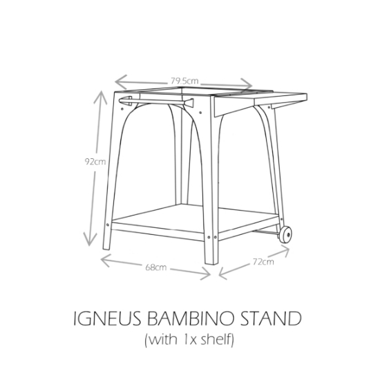 Imagine Standuri pentru cuptoare Pizza Igneus cu 2 laterale incluse-Classico