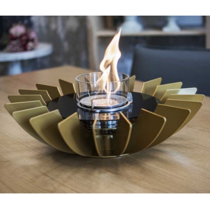 Imagine Semineu de masa cu bioetanol, Cosmo, GlammFire-Auriu