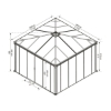 Imagine Foisor gradina inchis Ledro 3 X 4.3   - Canopia