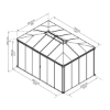 Imagine Foisor gradina inchis Ledro 3 X 4.3   - Canopia