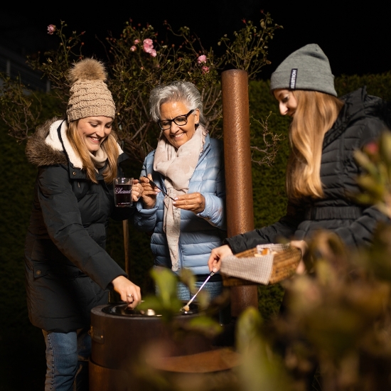 Imagine Soba de gradina cu gratar Deluxe rust, Feu du Jardin