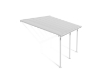 Imagine Copertina terasa Feria 3X4.25 aluminiu alb transparent - Canopia