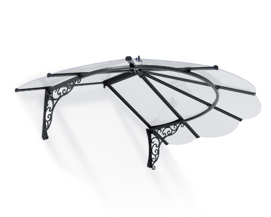 Imagine Copertina usa Canopia Iris - Structură neagră & panouri transparente, 1.2 m x 1.8 m