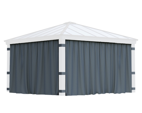 Imagine Set de draperii Canopia pentru Gazebo de grădină Dallas 4.3X4.3 m - 4 buc