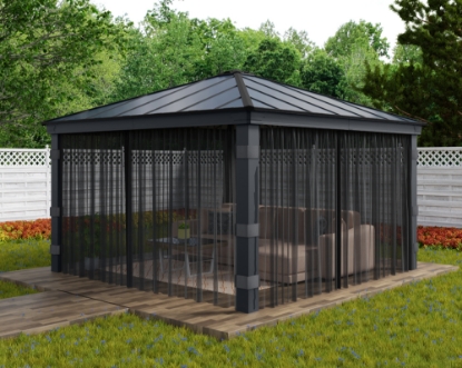 Imagine Set plase Canopia pentru Gazebo de grădină Dallas 4.3x4.3m - 4 buc