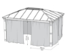 Imagine Set perdea Canopia pentru pavilion de grădină Dallas 4pc 4.3X4.9m