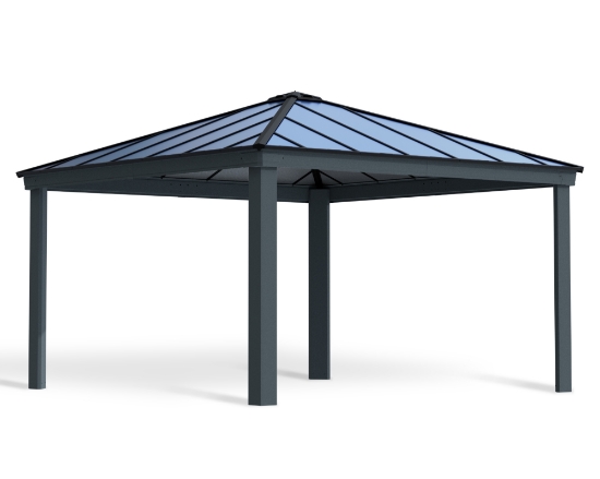 Imagine Canopia Colorado Carport auto - Gri închis / Gri opac 4.3X4.3m din Aluminiu
