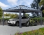 Imagine Canopia Colorado Carport auto din aluminiu - Gri închis / Gri opac 4.9X4.3m