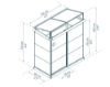 Imagine Canopia - IVY 4 X 2 Seră din Policabonat Structură Neagră & Panouri Transparente