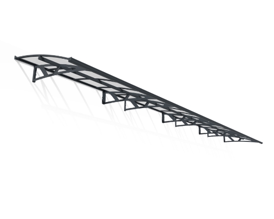 Imagine Copertina usa Canopia Amsterdam 8.9x1.4 m - Structura gri & Panouri clare