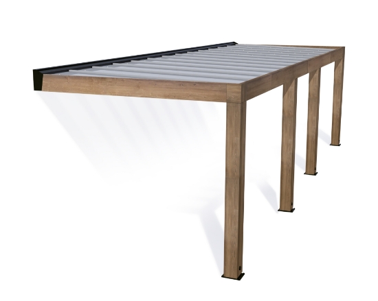 Imagine CANOPIA | Pergolă terasă Helsinki 3X8.6 m Cadru din lemn de cedru