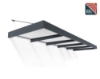 Imagine Copertina ușă Canopia Sophia XL - Structură gri & panouri opal alb, 4.7 x 0.17 m