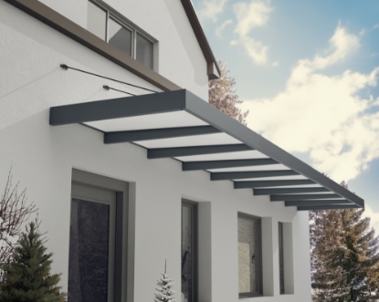 Imagine Canopia Sophia XL  1.4X 8.5 X .17 Copertina usa - Structură Gri & Panouri Opale Albe