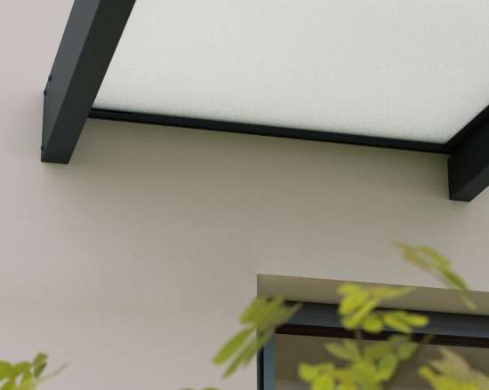 Imagine Canopia Sophia XL  1.4X 8.5 X .17 Copertina usa - Structură Gri & Panouri Opale Albe