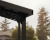 Imagine CANOPIA Sydney 6x6m Carport auto Wings - Cadru din aluminiu negru, Panouri de acoperiș din policarbonat Solar Gray