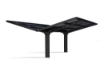 Imagine CANOPIA Sydney 6x6m Carport auto Wings - Cadru din aluminiu negru, Panouri de acoperiș din policarbonat Solar Gray