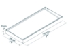 Imagine Canopia Sophia 0.9 X 2.1 m Copertina usa - Structură Albă & Panouri Opale Albe