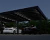 Imagine CANOPIA | OSLO 20x20 / 6x6m Dublu Carport auto - Structură din aluminiu negru / Panouri din policarbonat gri opac